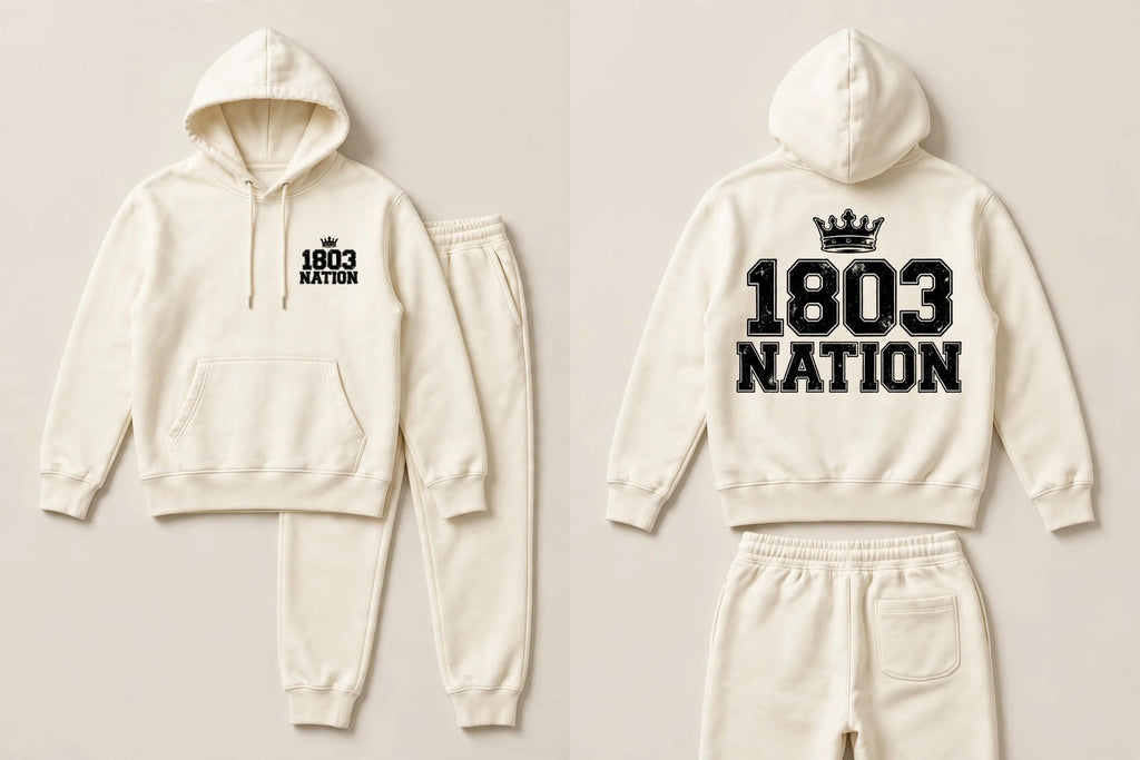 1803 Nation classic hoodie and t-shirts
