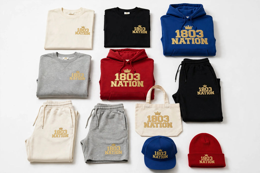 1803 Nation classic hoodie and t-shirts