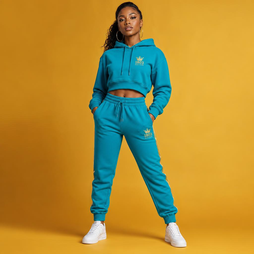 1803 Nation- tracksuit set(2 pieces women and Girls