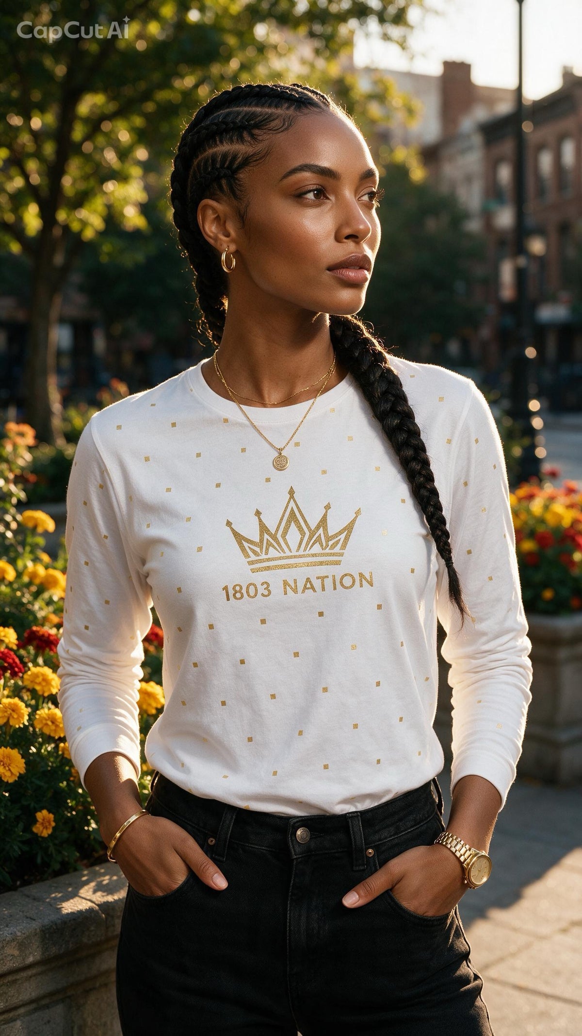 1803 Nation Blazerst- long sleeve t-shirt