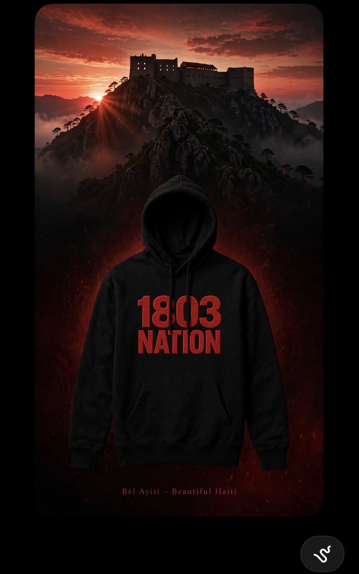 1803 Nation classic hoodie and t-shirts