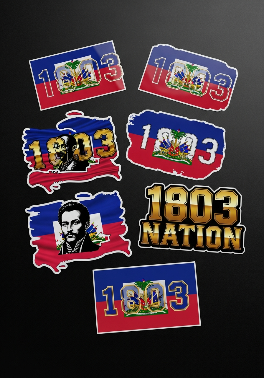 1803 Nation-Sticker pack